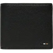 BOSS Grained leather wallet with embossed logo detail