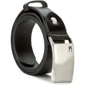 Tommy Hilfiger Riem 'Plaque' zwart / zilver