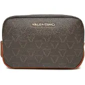 Valentino Toilettas Lady Re Soft Cosmetic Case Moro / Cuoio Donkerbruin