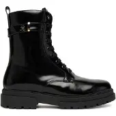 Tommy Hilfiger veterboots zwart Meisjes Imitatieleer Effen - maat 36