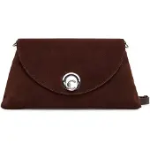 Coccinelle Leren schoudertas Nikla Suede Bim Handbag Brunette donkerbruin