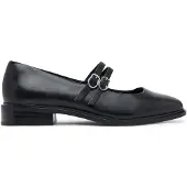 Tamaris Ballerina met riempjes zwart