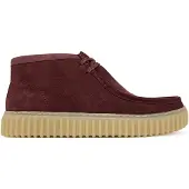 Clarks Chukka Boots 'Torhill Hi' wijnrood