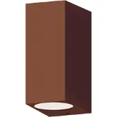 Calex Wandlamp buiten GU10 | Up & Down | Rechthoek | IP54 | Roestkleur