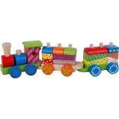 Hipo Treinset met 2 houten wagons
