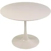 Oviala - Ronde eettafel voor 4 personen, 100 cm diameter, beige - Fancy