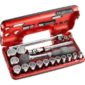 Facom 21-delige compacte doos 1/2" 12-kant met ratel met draaiend heft - S.360DBOX112