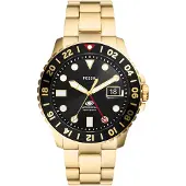Fossil Analoog horloge goud / rood / zwart