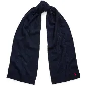 Ralph Lauren Dames Sjaal van kasjmier en marinewol (OSFA), Casual, Marineblauw 455956296009