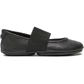 Camper Dames Merceditas Rechts Nina zwart (36), Leer, Plat, 1 tot 3 cm, Casual, Duurzaam 21595-242