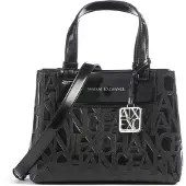 Armani Exchange Handtas 'LIZ' antraciet / zwart