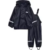 Helly Hansen Regenpak Kids Bergen Fleece PU Rainset 2.0 Navy Blue-Maat 122