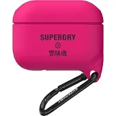 Superdry Airpod Cover Waterbestendige Siliconen hoes Airpods Pro - Roze