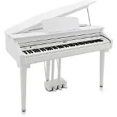 Gear4Music GDP-200 Digital Grand Piano by Gloss White