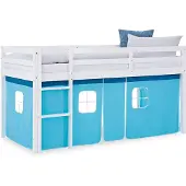 Homestyle4u Hoogslaper - 90x200 cm - Blauw