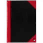Bantex Notitieboek zwart/rood a4 lijn 70gr 96vel | 6 stuks