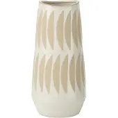 J-Line Vase kai stoneware beige/white large