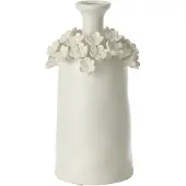 J-Line Vase yucca flower ceramic white medium