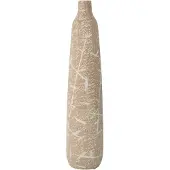 J-Line Vase dune narrow stoneware beige/white large