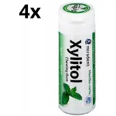 Miradent Xylitol Kauwgom | Groene Munt | 4 x 30 stuks | Voordeelverpakking