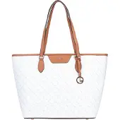 L.credi Shopper 'Filiberta' bruin / wit