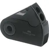 Faber Castell Sleeve Puntenslijper 2 Gaten Kunststof Zwart 182700