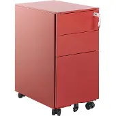 Beliani BOLSENA II - Archiefkast - Rood - Metaal