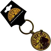 Rock Off Elvis Presley - Elvis Label Sleutelhanger - Goudkleurig/Multicolours