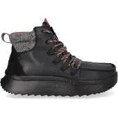 HeyDude Boots Women Wendy Peak Apres Coated Canvas Black / Black-Schoenmaat 39