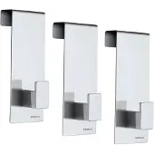 Blomus Ophanghaak MENOTO, set van 3 stuks, gemonteerd over de deur, mat staal,