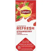 Lipton Aardbei Zwarte Thee 25 Theezakjes