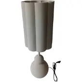 Mansion Atmosphere Tafellamp Metaal Wit 23x23x68,5cm Beige beige Metaal