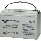 Victron Energy Victron AGM 6V 240Ah Deep Cycle Akku Batterie Loodaccu 6 V 240 Ah Loodgel (b x h x d) 320 x 247 x 176 mm Onderhoudsvrij