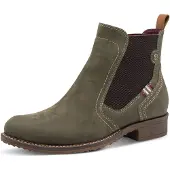 Tamaris Chelsea boots olijfgroen
