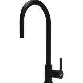 Smeg MID2MN, Standaard, Zwart, Messing, Greep met hendel, Zelfaanzuigend, 3/8"