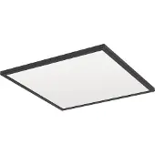 Eglo Badkamer plafondlamp Rovito vierkant - zwart - 50x50cm