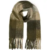 Vero Moda Sjaal 'VMIvy' crème / sand / olijfgroen