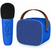 IMoshion Karaoke Set voor Kinderen en Volwassenen - Bluetooth Speaker met Draadloze Microfoon - Cobalt Blauw