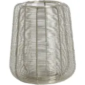 Light & Living windlicht ADETA in zilver en glas – Ø18x21 cm