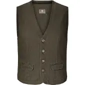 Jan Vanderstorm Regular Fit Vest olijf, Effen