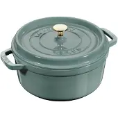 Staub Braadpan Cocotte Rond Eucalyptus 24 cm
