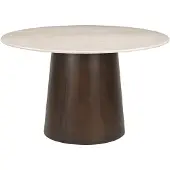 Natur24 Eetkamertafel Brix Bottecino Mango Rond 130cm