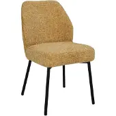 LivingFurn eetkamerstoel tess honey set van 2 63x48x83cm