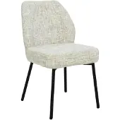 LivingFurn Eetkamerstoel Tess Cream- Set van 2