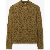 Sissy-Boy Donkergroene kanten top | Maat: XL
