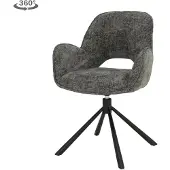 Tower Living Isola Armstoel - charcoal (draaibaar)