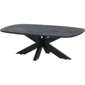 MySons Salontafel Akagi ovaal | hout zwart 120x40x70 cm salontafels | NADUVI