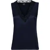 MADELEINE Top marine / zwart