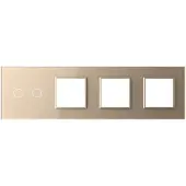 Livolo | Goud | 2+SR+SR+SR | Glasplaat | Combinatie - Bekijk hier!