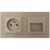 Livolo Wandverlichting | Wandcontactdoos | France | Goud | .nl